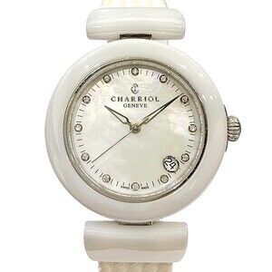 CHARRIOL AEL wristwatch, total weight 51g, stainless steel, rubber strap, qua...